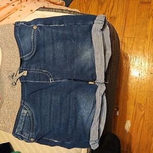 Blue jean shorts